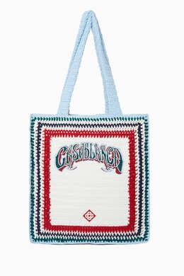 Casablanca Crochet Tote Bag in Cotton 218036240_26