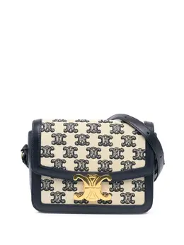 Celine 2021 Teen Embroidered Canvas Triomphe crossbody bag 29031916