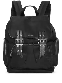 Ganni logo-plaque backpack 28287196