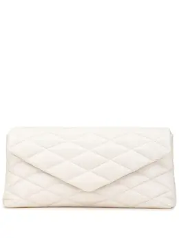 Saint Laurent 2021 Large Quilted Lambskin Sade clutch bag 29052410