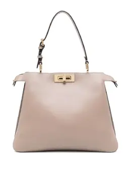 Сумка на плечо Peekaboo среднего размера Fendi, нейтральный 28805400 | нейтральные цвета