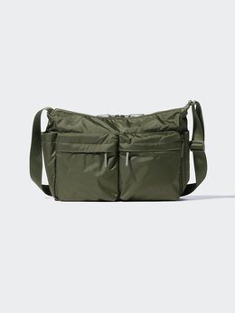 Сумка через плечо с несколькими карманами Uniqlo, цвет 57 зеленый 479577 | 57 olive