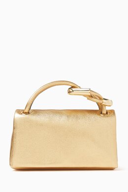 Marc Jacobs The Micro Dual Top-handle Bag in Metallic Leather 218197812_248
