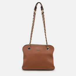 DKNY Brown Leather Bryant Park Shoulder Bags 1113632