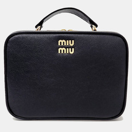 Miu Miu Black Leather Top Handle Bag 1111902