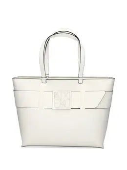 Armani Exchange logo-plaque tote bag 28980198