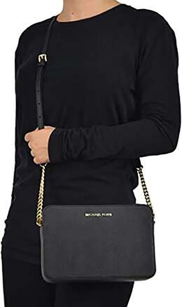 Женская сумка через плечо Michael Kors Jet Set, черный 7527833403452 | black
