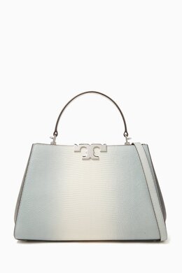 Tory Burch Eleanor Satchel Bag in Lizard-embossed Leather 218158916_26