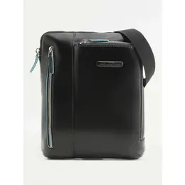 Сумка мессенджер Piquadro, фактура матовая, бирюзовый, черный 102559746780