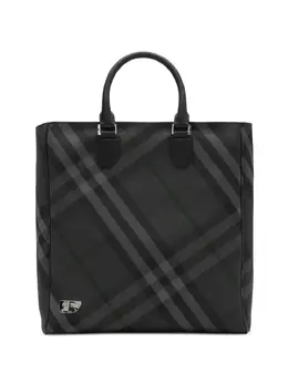 Сумка-тоут Grid Burberry, серый 24970546 | серый