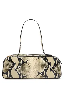 Khaite Simona Embossed Leather Shoulder Bag 81ij6l004-mtix0