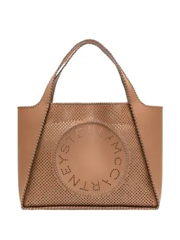Stella McCartney logo-perforated tote bag 29042341