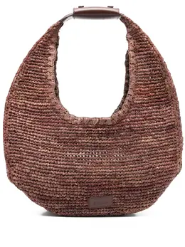 Staud large moon raffia shoulder bag 28811172