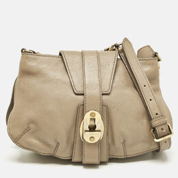 Burberry Beige Leather Bartow Shoulder Bag 1115970