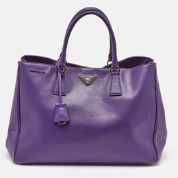 Prada Purple Saffiano Leather Medium Galleria Tote 1115299