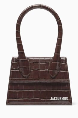 Jacquemus Le Chiquito Moyen Small Bag in Croc-embossed Leather 218036281_211