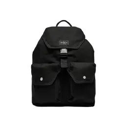 Calvin Klein Black Recycled Polyester Backpack caklje-16492000009