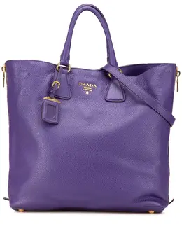 Prada 2010-2024 Vitello Daino Side Zip Convertible Tote satchel 29285273