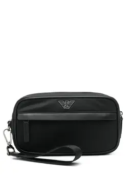 Emporio Armani logo-plaque clutch bag 28755995