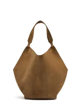 Khaite Medium Lotus Suede Tote Bag 81im8d013-nzm30