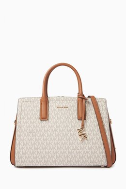 Michael Kors Medium Laila Tote Bag in Signature Logo Canvas 218204821_7762