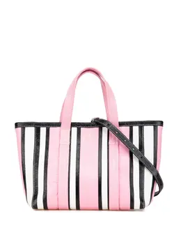 Balenciaga 2000-2024 Small Lambskin Barbes East West Striped Shopper Tote satchel 29354139