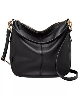 Женская кожаная сумка-хобо Jolie Fossil, черный 11236791 | black