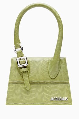 Jacquemus Le Chiquito Moyen Bag in Lizard-embossed Leather 218036277_20