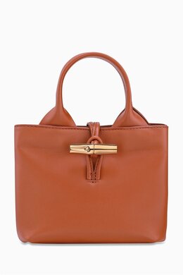 Longchamp XS Le Roseau Tote Bag in Calfskin Leather 218165718_15