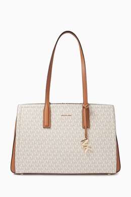 Michael Kors Laila Medium Tote Bag in Logo Canvas 218204904_7762