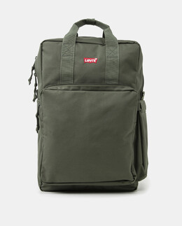 Большой зеленый рюкзак на молнии Levi's 7626725467367 | verde militar