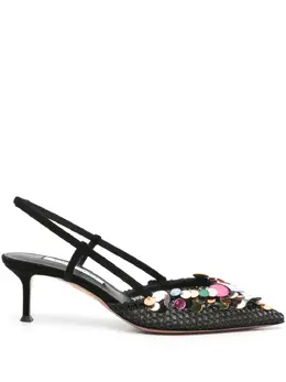Aquazzura 50mm Can Can slingback pumps 28551967
