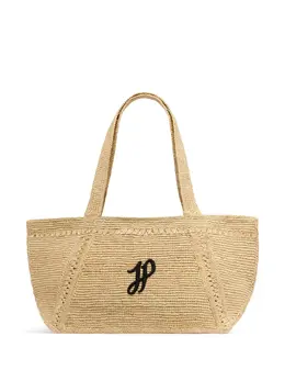 Patou large JP monogram trapeze-design tote bag 27685729
