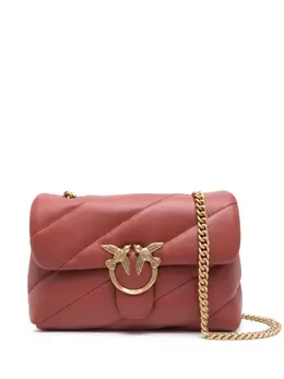 Pinko Classic Love leather crossbody bag 23492092