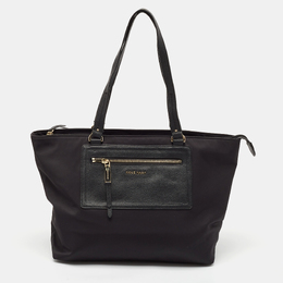 Cole Haan Black Nylon Zip Shopper Tote 1117617