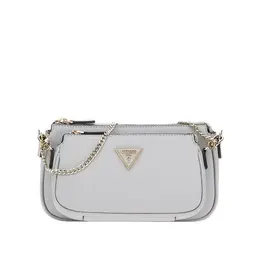 Сумка кросс-боди Guess, фактура тиснение, серо-лавандовый 103719245059