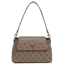 Сумка сэтчел Guess, фактура тиснение, розовый/коричневый 103719365054