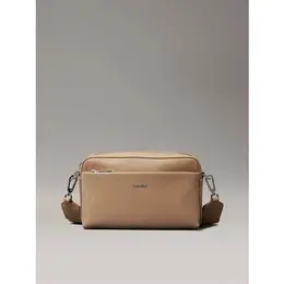 Сумка Calvin Klein, фактура тиснение, зернистая, матовая, бежевый 103736580808