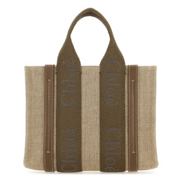 Chloe Small Woody Tote Bag - Dark Nude chc23as397l1729