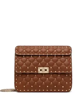 Сумка на плечо Rockstud Spike Valentino Garavani, коричневый 23445533 | коричневый