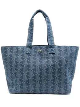 Lacoste XL mono-jacquard tote bag 27303494