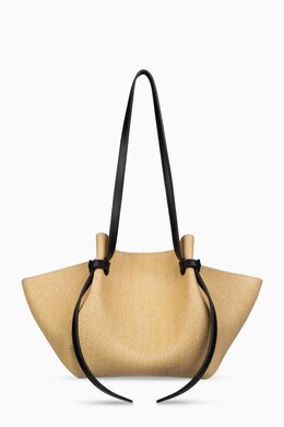 Yuzefi Small Mochi Tote Bag in Raffia 217975841_7762