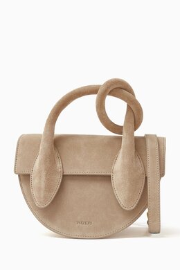 Yuzefi Small Pretzel Bag in Grained Leather 217975843_7762