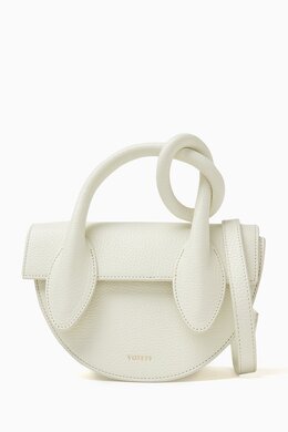 Yuzefi Small Pretzel Bag in Grained Leather 217975842_26