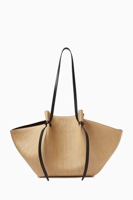 Yuzefi Large Mochi Tote Bag in Raffia 217975838_7762
