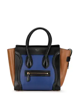 Celine 2014 Micro Tricolor Leather Luggage Tote handbag 29450284