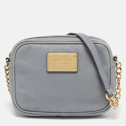 Michael Kors Light Blue Leather Mini Jet Set Crossbody Bag 1118733
