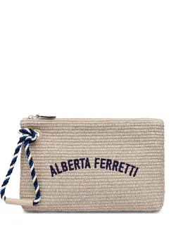 Alberta Ferretti embroidered clutch bag 26773321
