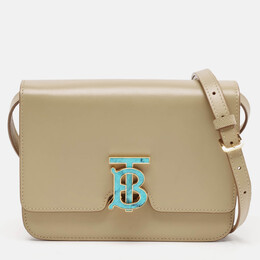 Burberry Beige Leather Small TB Shoulder Bag 1119462