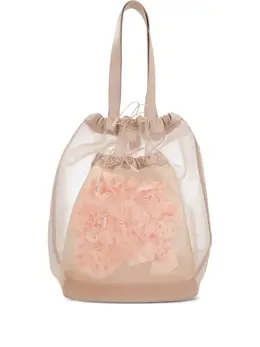 Simone Rocha mesh drawstring tote bag 29461002